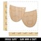 Acting Comedy Drama Masks Theater Carnival Unfinished Craft Wood Holiday Christmas Tree DIY Pre-Drilled Ornament